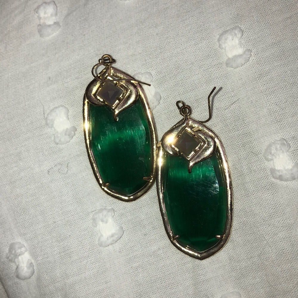 Green and gold Danielle? Kendra Scott earrings